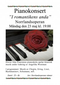 Affisch Pianokonsert 2011